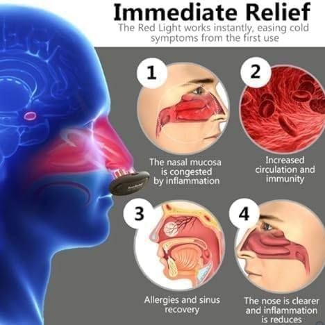 Red Light Nose Therapy Device