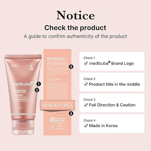 SS Medicube Collagen Overnight Wrapping Peel Off Facial Mask