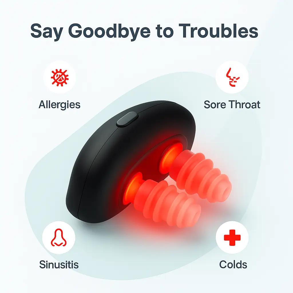 Red Light Nose Therapy Device